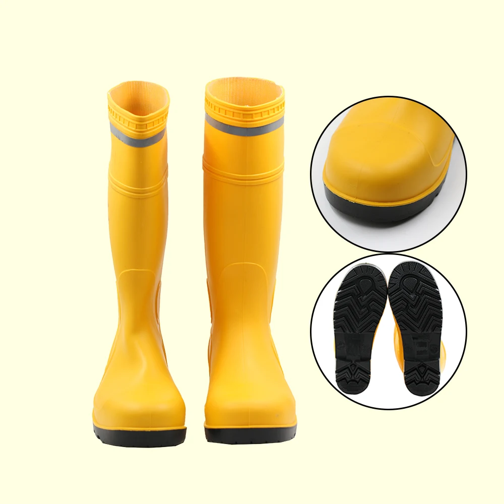 

Waterproof womens shoes rain boots uk, Yellow upper, black sole