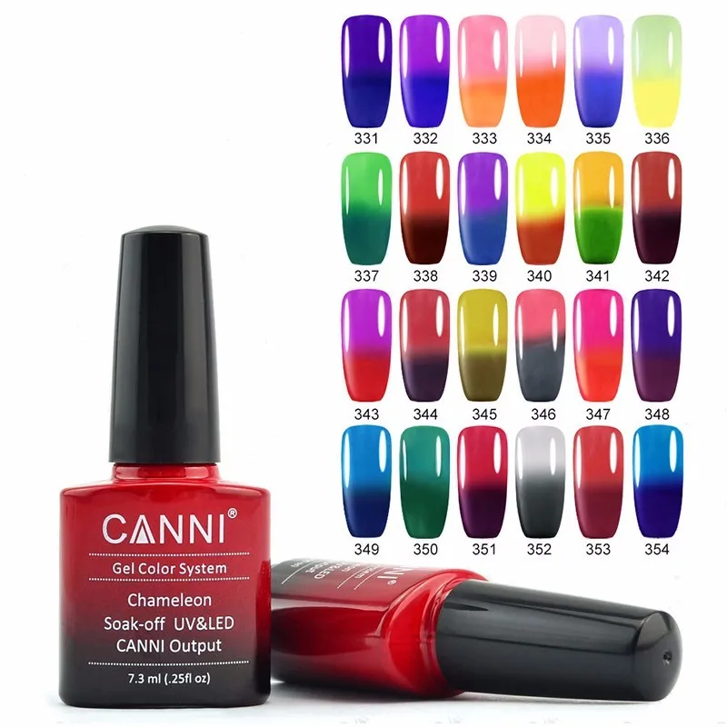 1pcs 7 3ml CANNI Thermal UV LED Gel Polish Acrylic Temperature Color Change Soak Off Nail