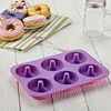 Donut Baking Pan of 100% Nonstick Silicone BPA Free Mold Sheet Tray Dishwasher Microwave Safe