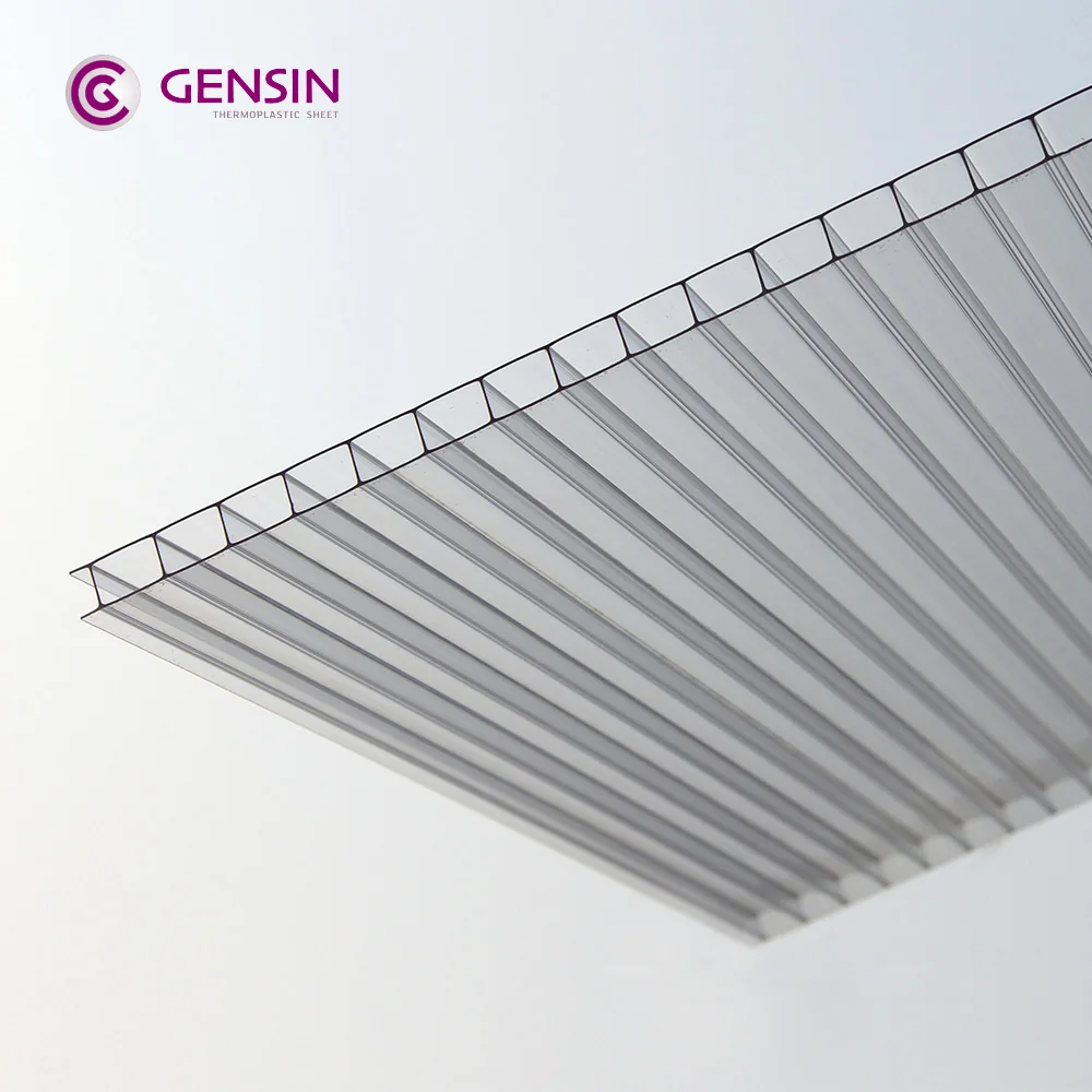 
High quality 4mm 6mm 8mm 10mm 2wall clear polycarbonate sheet 