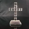 customized size or logo blank Crystal cross for religious gifts crystal cross sculpture