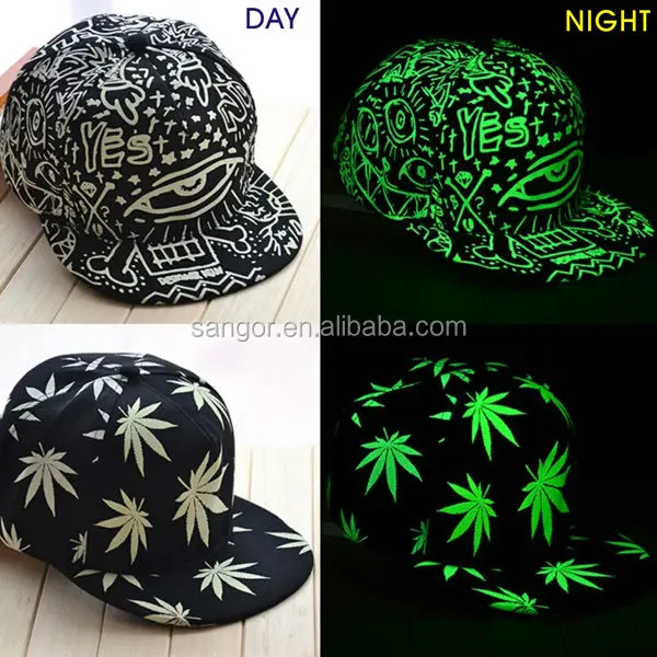 Luminescent Embroidery Logo Hat Glow In 