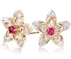 Fantasy Jewelry Lovely Flower Stud Earrings Ear Piercing Stud For Girls