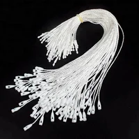 

Factory Direct Price Custom Commonly Use White Plastic Seal Nylon String Hang Tags for Clothing