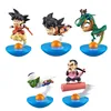 Japan anime figure Dragon ball 5pcs set Sun Goku/Dragon/Tao Pai Pai/Piccolo 8-10cm cute roly-poly action figure