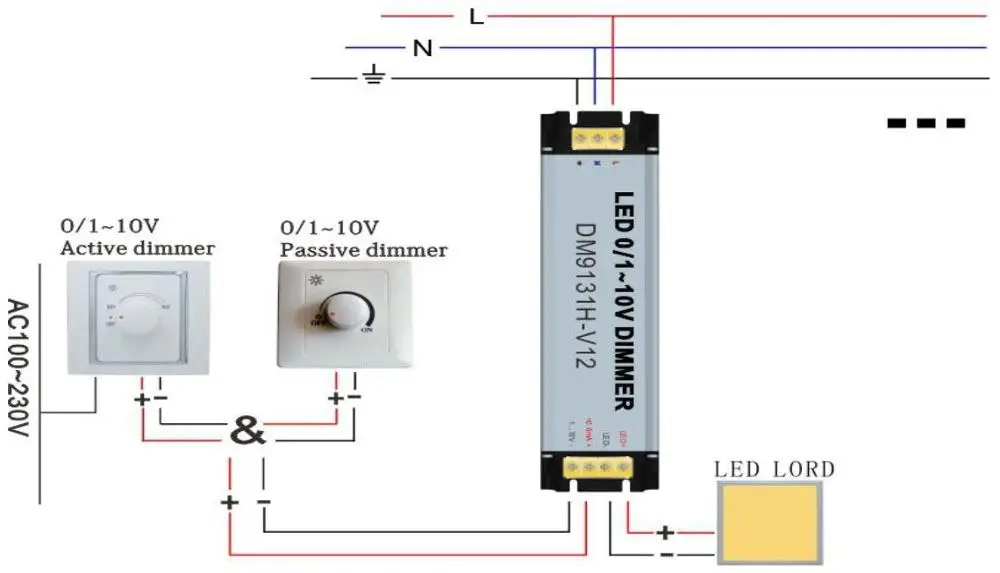 Диммер 1 10v схема