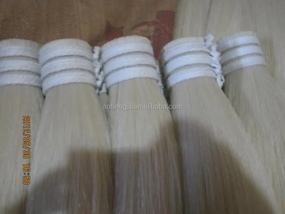 Natural Horse Hair Wefts Trimming For Martial Arts Products,Horse