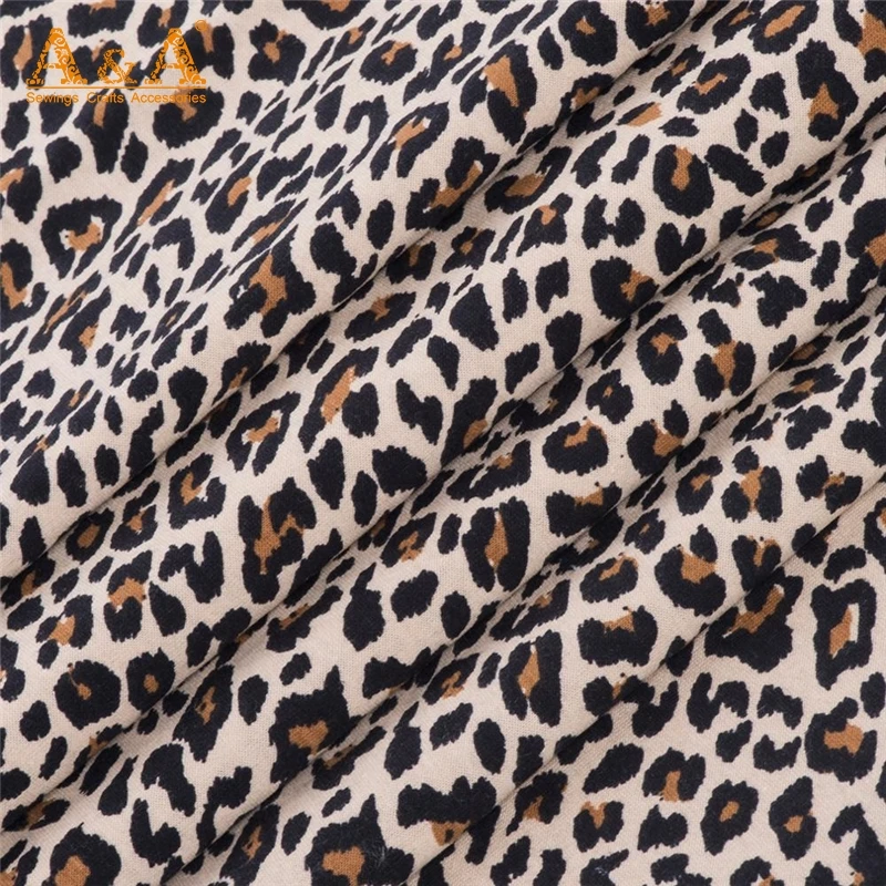 leopard jersey knit fabric
