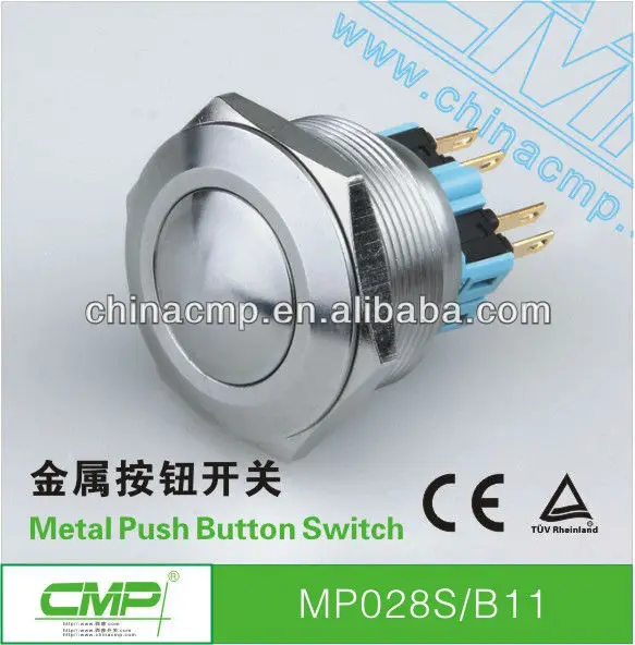 cmp28ミリメートル金属ステンレス鋼のプッシュボタンスイッチ-押しボタンスイッチ問屋・仕入れ・卸・卸売り