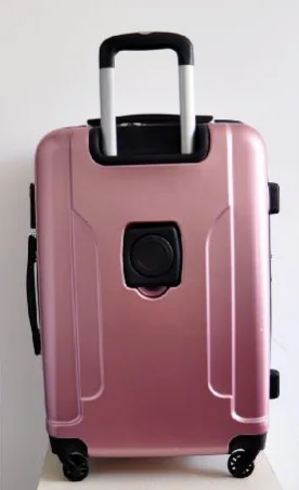 luggage with built in cup holder