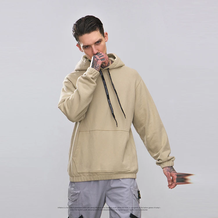 

2019 Winter New Custom Made Hoodies European And American Street Fashion Comfortable Skin-Friendly Retro Smoky Color Pocket Coat, N/a