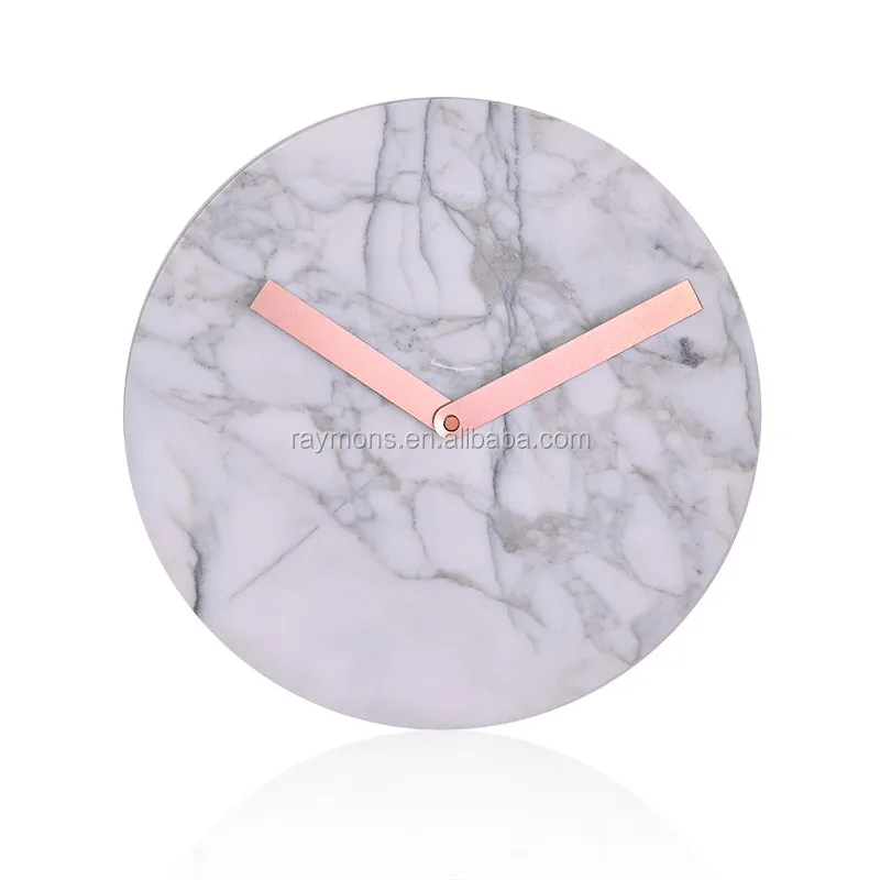 Print paper dial Y.T. Step Movement Marble clock wall.JPG
