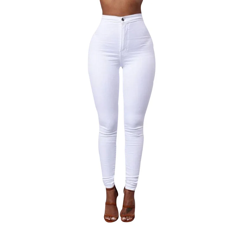 

Solid High Waist Pants Women's Fitness Yoga Leggings Pants, As pic