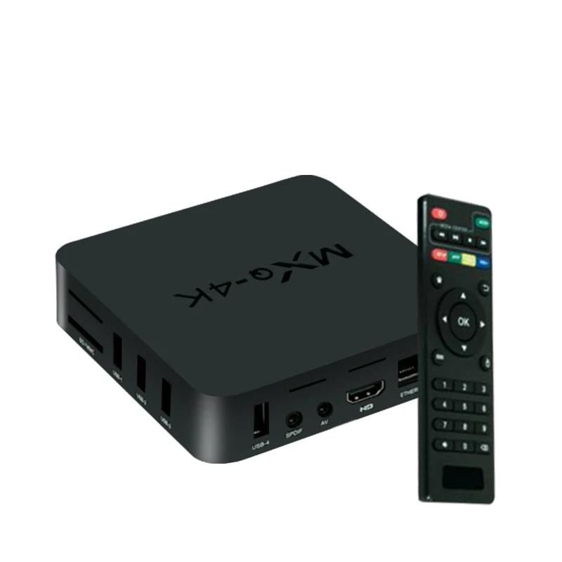 

MX Q 4K Android TV Box Android 7.1 OS Latest KD18.0 1/8GB RK3229 2.4GHz WIFI Quad Core Smart TV Box Media Player, Balck