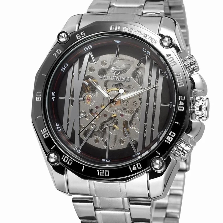 

FORSINING 041 Fashion Forsining 2019 Top Quality Luxury Brand Automatic Men's Stainless Steel Watch