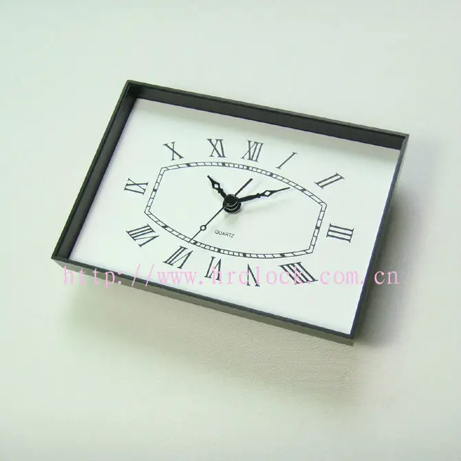 Square Clock Insert Photo Frame Clock High Quality Plastic Picture