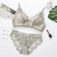 

Woman Underwear Panties And New Design Satin Bra Ladies Sexy Net Bra Panty Sets