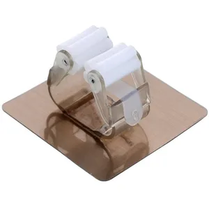 Image of Mop Holder Broom Hanger Storage Rack Kitchen Clip Seamless Brush Organizer Holder Wall Mounted Mop Hook