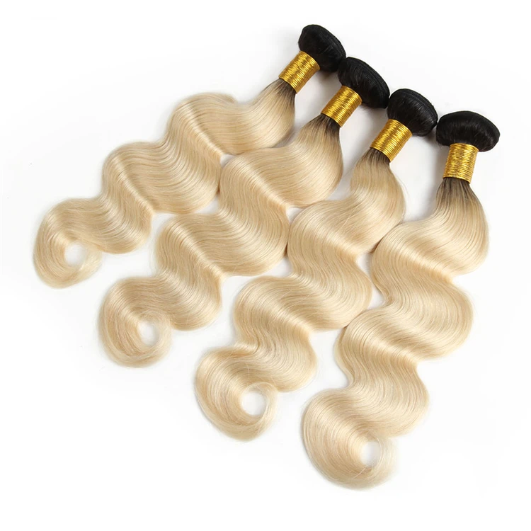 

Wholesale Virgin Body Wave Blonde hair bundles,Top 613 Hair Bundle