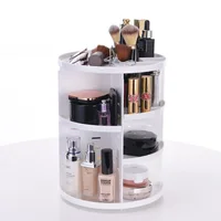 

Stock on hand Adjustable Makeup Holder Make up 360 Rotating Makeup Organizer