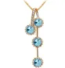 chandelier necklace austria crystal jewellery aquamarine neckless