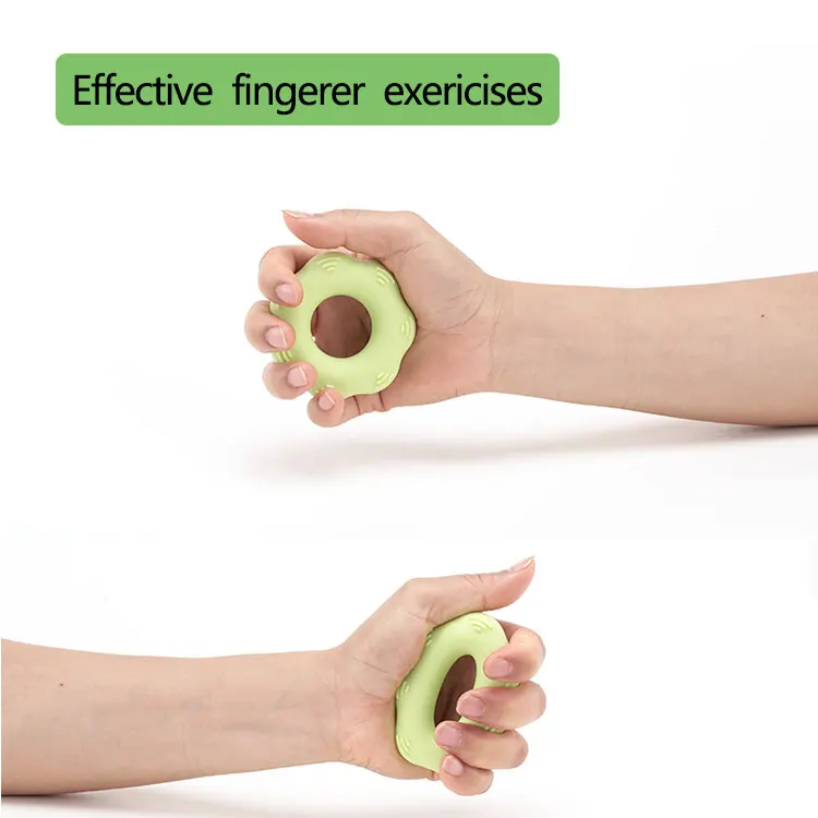 Forearm Exercise Stretcher Silicone Finger Ring Dexterity Hand Grip Exerciser Tools Fitness 