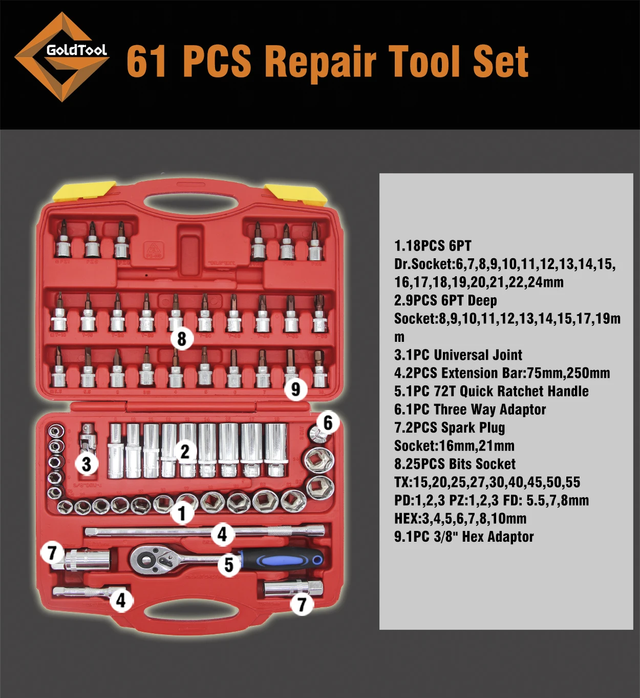 53pcs Universal Metric Auto Motor Bike Tool Kits Buy Motor Bike Tool