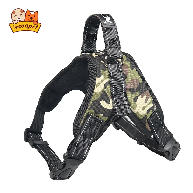 Canvas dog harness adjustable dog harness vest dog training collar pet harness adjustable