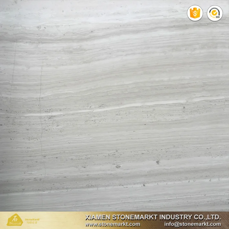 
StoneMarkt white wood marble slabs 