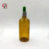 Wholesale 50ml amber glass dropper bottle essential oil perfume pump bottle empty cosmetic boston round jar for personal care