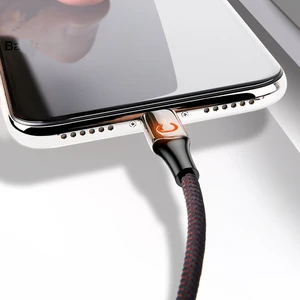 Intelligent Power off USB Charging Cable for iPhone X 8 6 breathing lighting USB Cable Automatic power-off Charger Cable