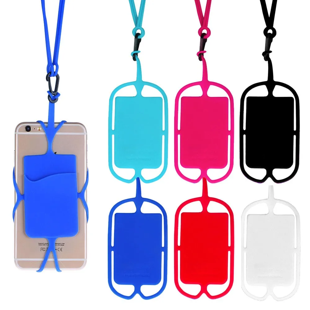 Best Selling Silicone Lanyard Case Cover Sling Necklace Wrist Strap For