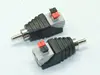 RCA PLUG RCA to 2pin spring connector CAT5 CAT6 Cable to AV Phono Male RCA Connector Jack Plug for CCTV