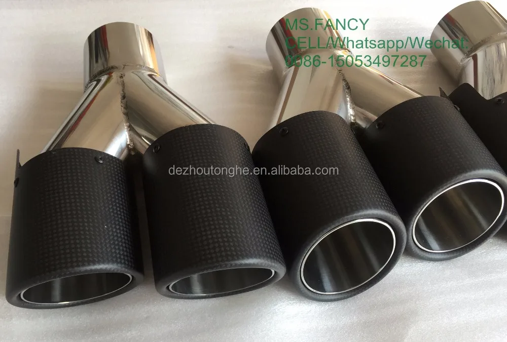 
Akrapovic dual carbon fiber exhaust muffler tip 