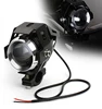 2PCS Motorcycle LED Headlight 125W 3000LM U5 Waterproof Driving Spot Head Lamp Fog Light Switch Moto Accessories 12V 6000K