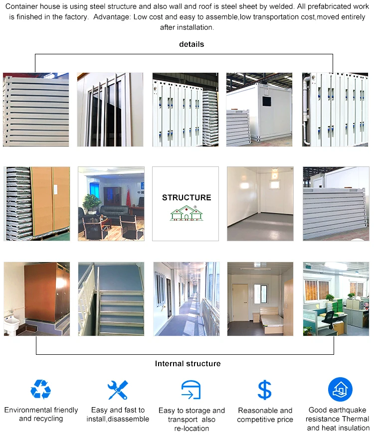 Creative modular prefabricated container homes china