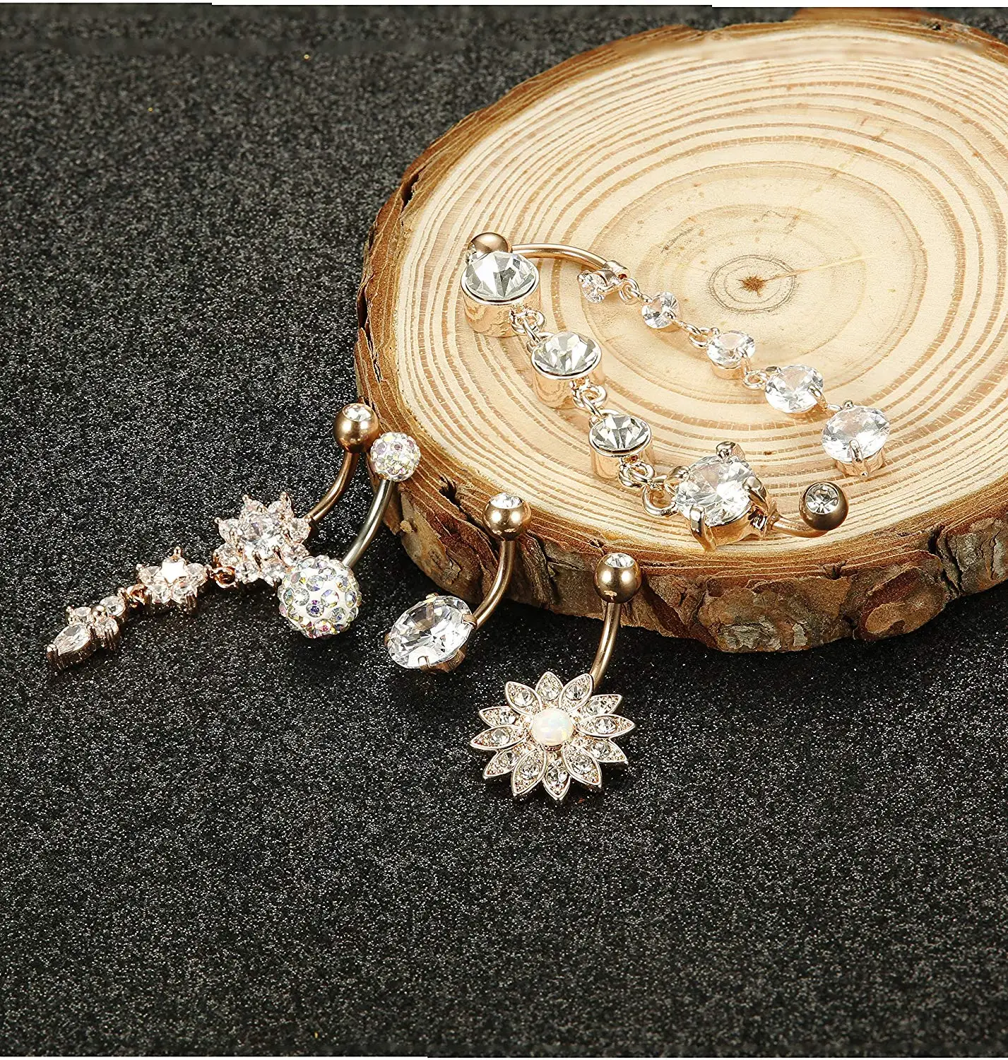 2023 316l Surgical Steel Rose Gold Belly Piercing Sexy Body Jewelry