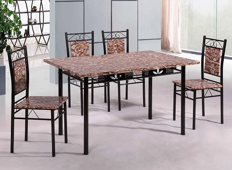 Yukai new model dining room furniture 5 pieces cheap dining room set with wooden dinging set DS-808