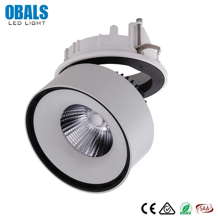 Obals 1450LM 16 24 50 degree Beam Angle shallow recessed lighting exterior COB LED downlight 12w