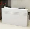 Unique design MDF PD material used modern curved salon reception counter desk