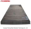 Impact resistant bimetal concrete pump wear plate