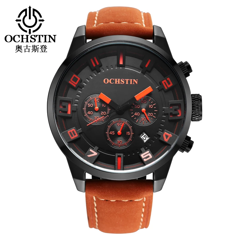 

OCHSTIN GQ049A Men Quartz Business Waterproof Wristwatches, 5 colors for choose