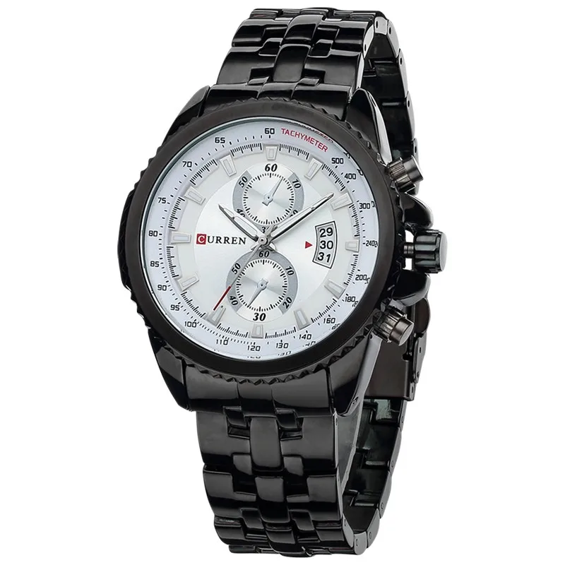 

NEW watches men curren date luxury stainless steel watch original brand curren 8082 military japanese movement quartz watch