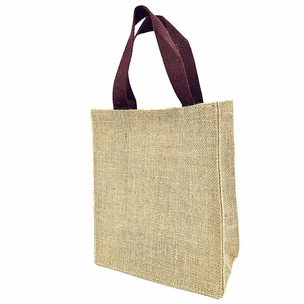 

Heavy Duty Comfortable Custom Tote Promotion Gifts Eco-friendly Reusable Organic Natural Burlap Tote Bags, Full color print or custom