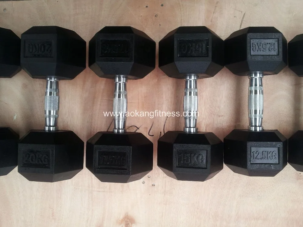 rubber hex dumbbell 13