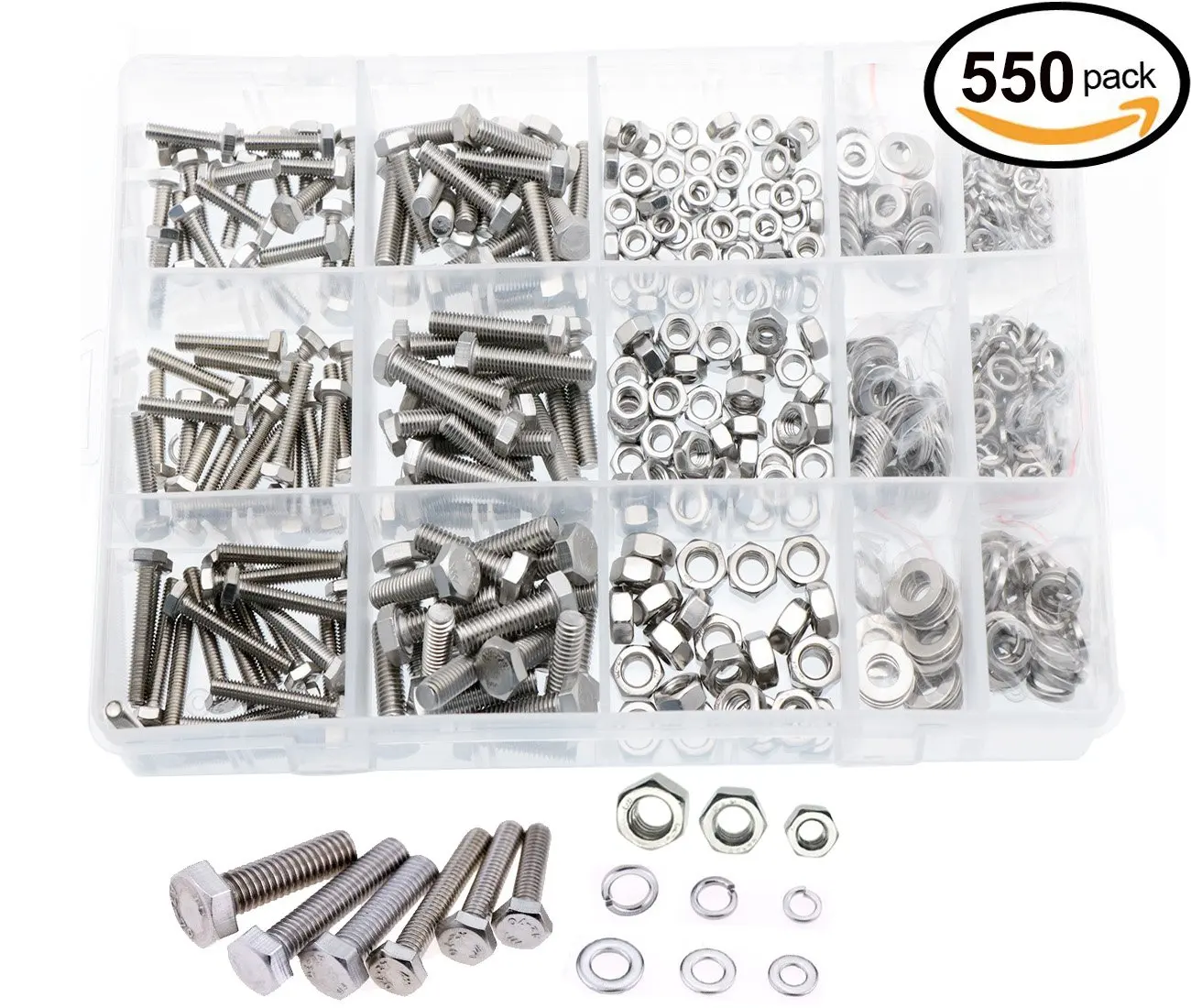 uxcell M12x1.25x10mm Zinc Plated Hex Nuts Fastener 20pcs for Screws Bolts