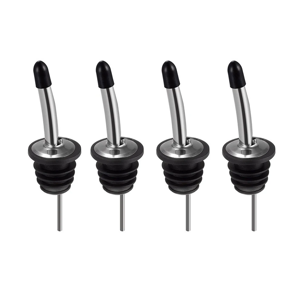 

New design bottle pourer with cap wine and stainless wine bottle stopper pourer and pourer with wine stopper