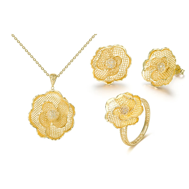 

golden supplier factory 2018 Wholesale 24K Gold fine jewelry, White gold