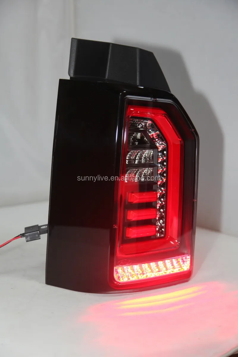 For Volkswagen Transporter T6 led rear light Black Housing Clear cover