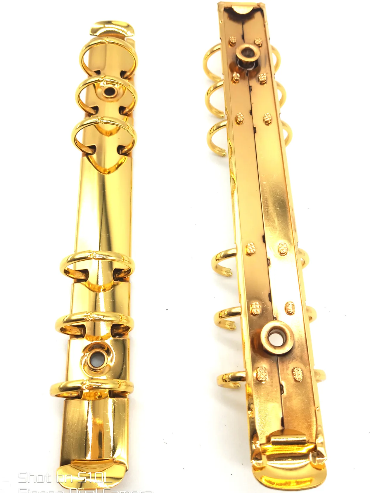 
216mm6 ring gold metal binderCustom a4 size a5 a6hardware metal 6 ring binder mechanism gold 